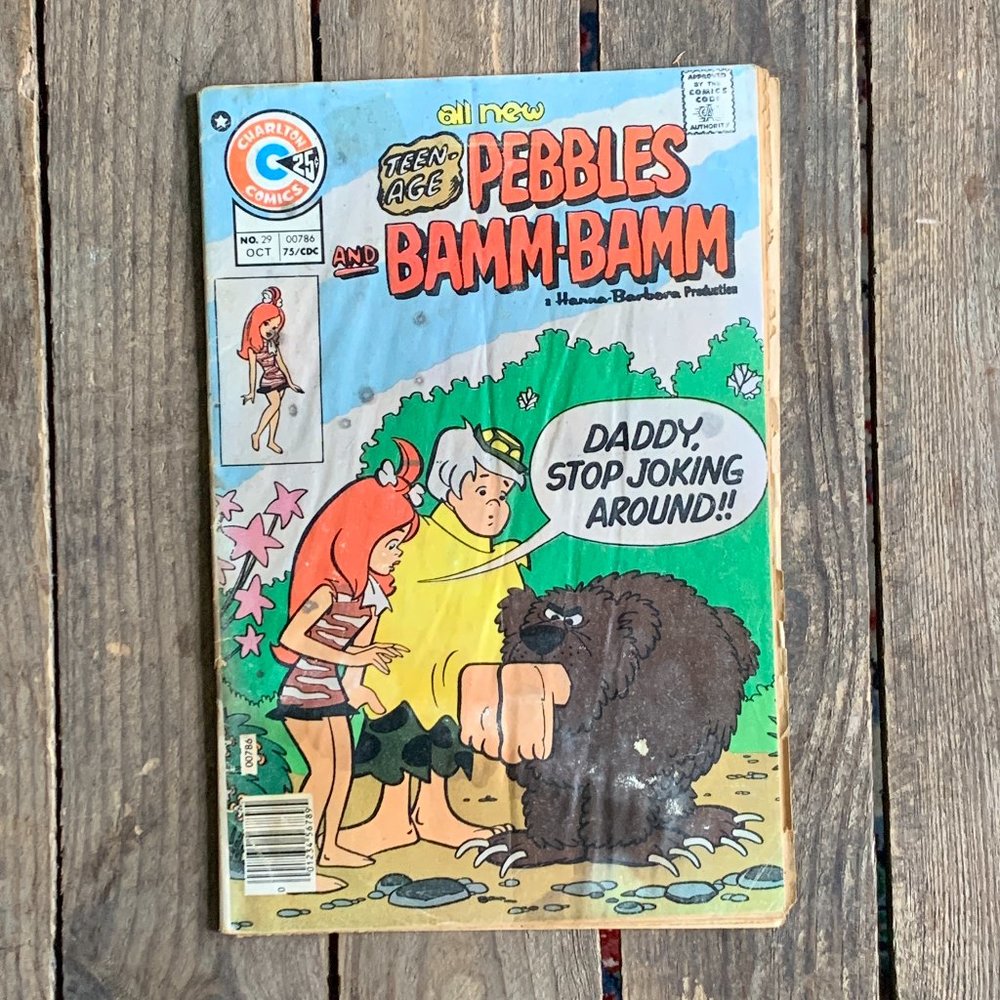 Vintage Charlton Comics: Teenage Pebbles and Bamm-Bamm #29, 1975